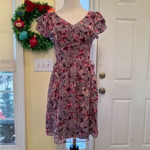 Floral Pink Women's Dress